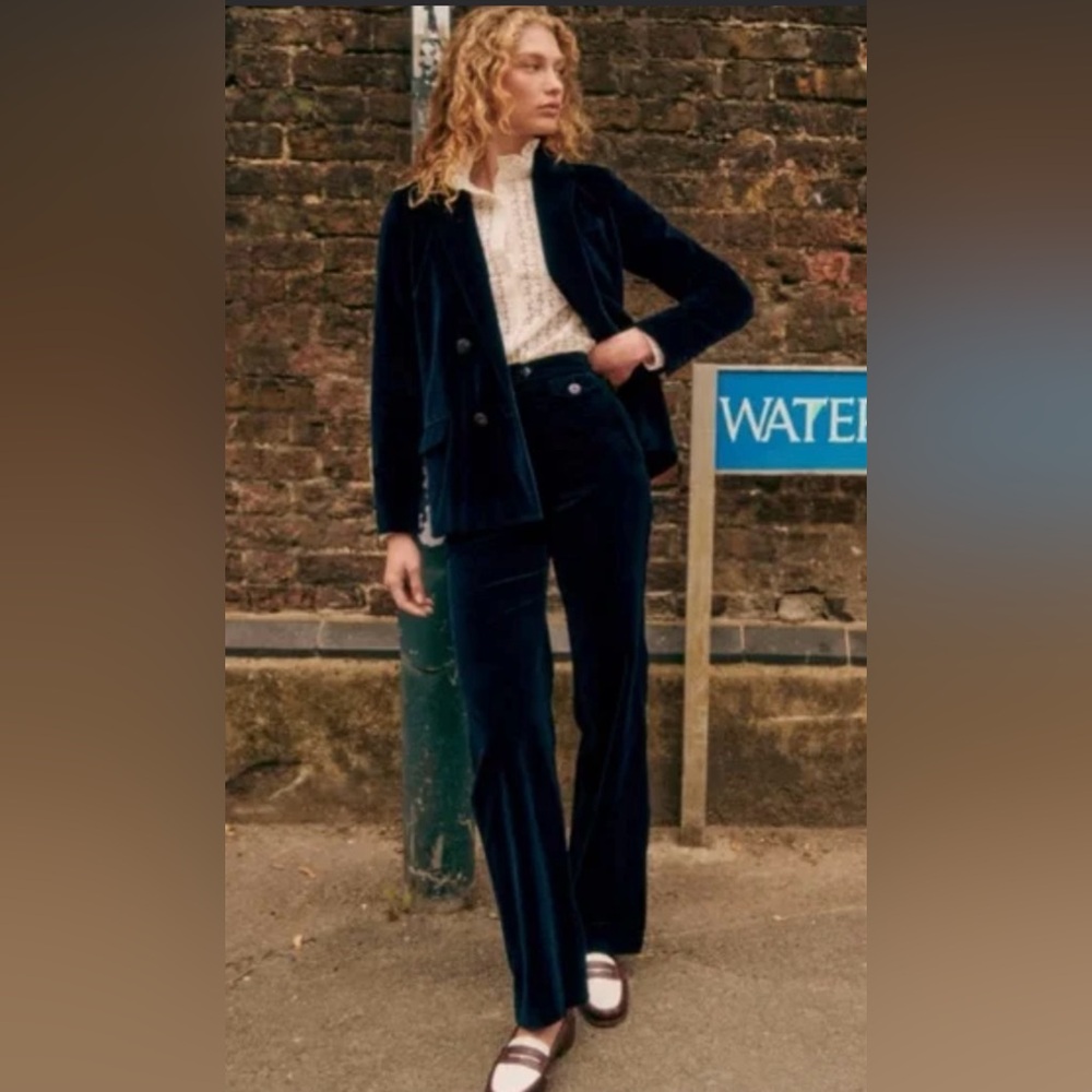Sezane Florentino Velvet Pants